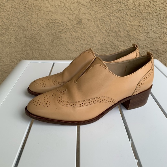 J. Crew Oxford shoes nude leather size 7.5 - Picture 4 of 16